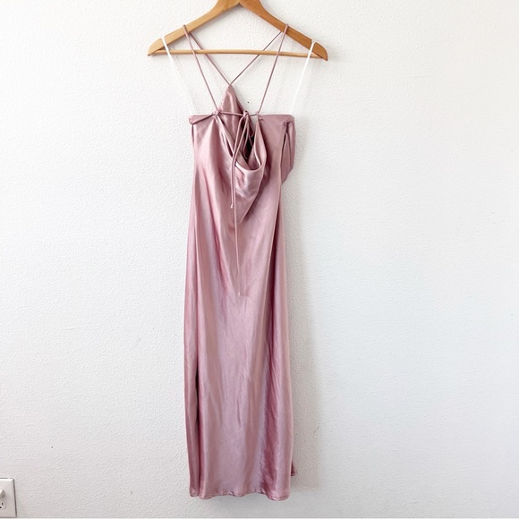 Billy J Josephina Midi Dress in Dusty Pink - Picture 7 of 9